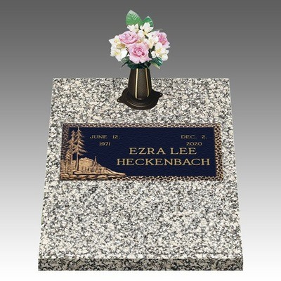 Jordan Temple Deep Top Large Bronze Headstone II