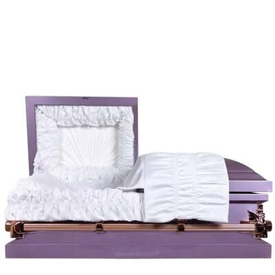 Lavender Fields Large Child Casket