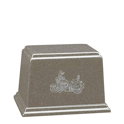 Luna Motorcycle Keepsake Cultured Cremation Urn