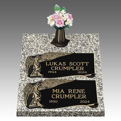 Majestic Grace Deep Bronze Cemetery Headstones II