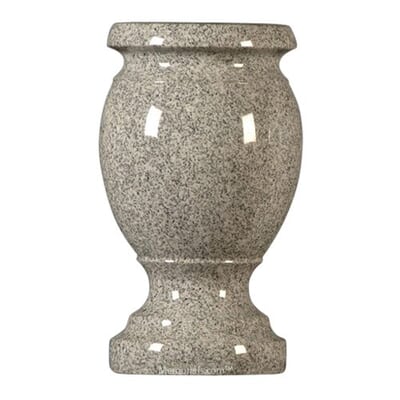 Medium Gray Granite Vase