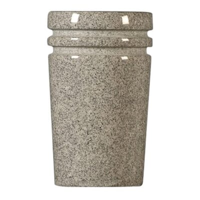 Medium Gray Tapered Granite Vase