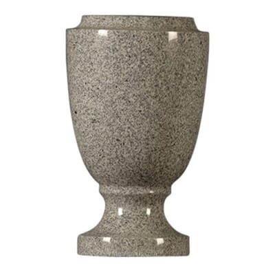 Medium Gray Victorian Granite Vase