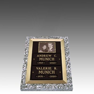 Modern Photo Companion Cremation Grave Marker