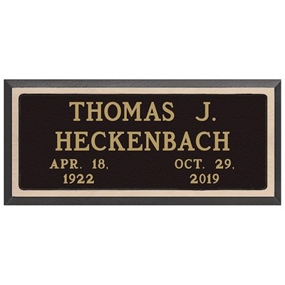 Modern Scroll Niche Plaque