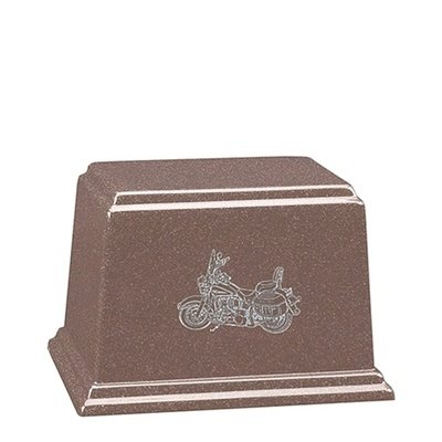 Motorcycle Blush Keepsake Cultured Cremation Urn