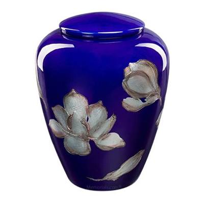 Mystic Magnolia Ceramic Urn