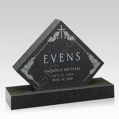 Oakleaf Companion Granite Headstone II