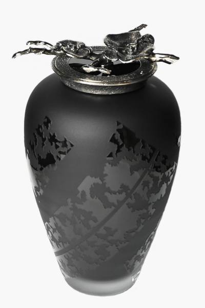 Orchid Glass Cremation Urn