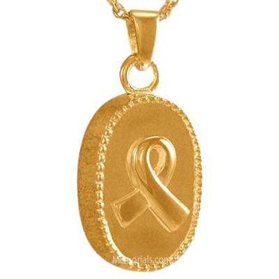 Oval Ribbon Keepsake Pendant II