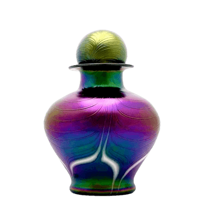 Peacock Glass Cremation Urns