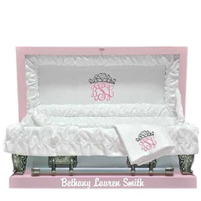 Princess Tiara Pink Child Caskets