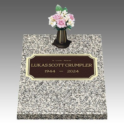 Pure Tranquility Deep Top Bronze Headstone II