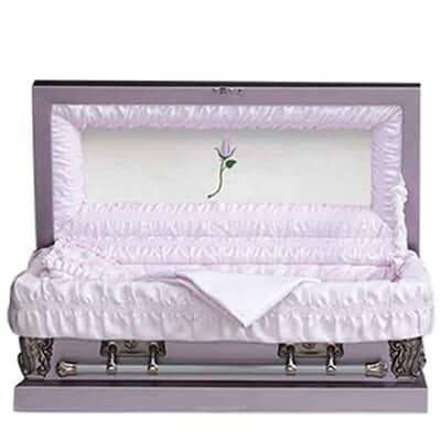 Purple Rose Child Mini Casket