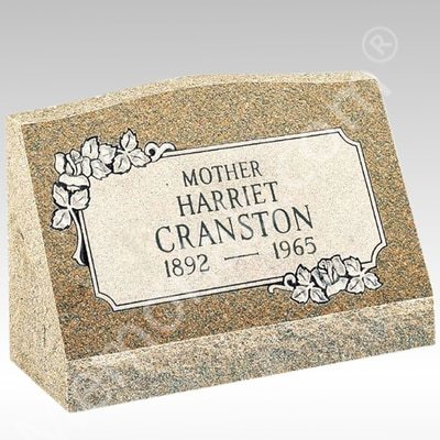 Rose Memorial Slant Granite Marker II