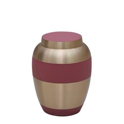 Rose Pink Metal Medium Urn