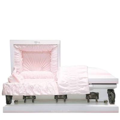 Rosy Large Metal Pet Casket