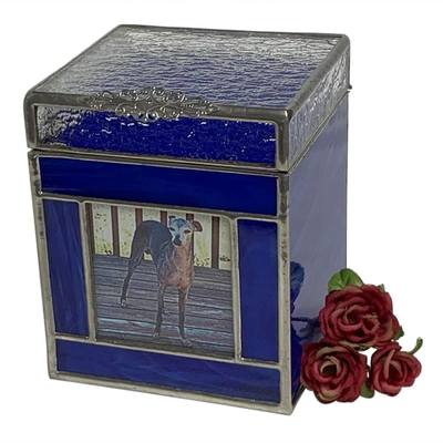 Royal Glass Large Photo Pet Urn