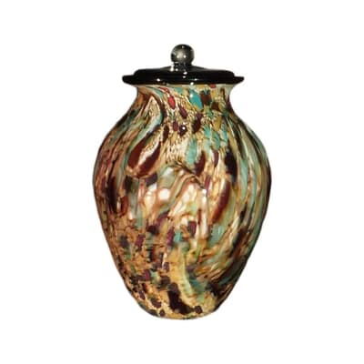 Rustic Glass Cremation Urn For Two