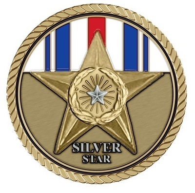 Silver Star Large Medallion