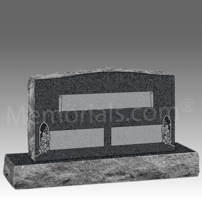 Love Rose Cemetery Granite Upright Headstones Standard Cemetery Upright Headstone XIII