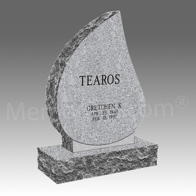 Tear Drop Granite Cemetery Headstone II