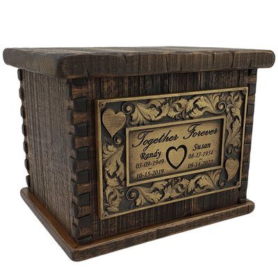 Timber Cabin Companion Wood Urn