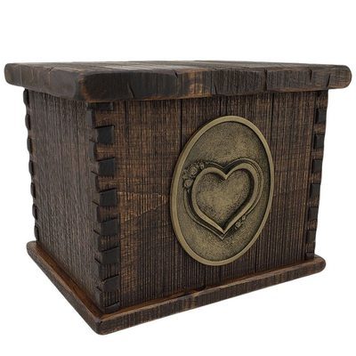 Timber Heart Wood Pet Casket