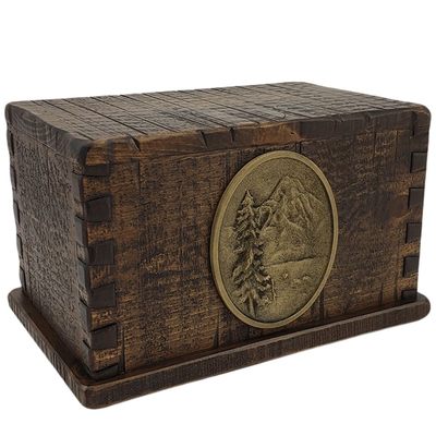 Timber Mountain Wood Urn