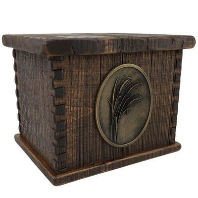 Timber Wheat Companion Wood Urn