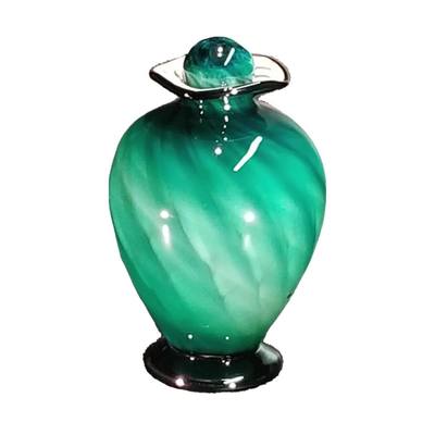 Tropical Ocean Glass Urn