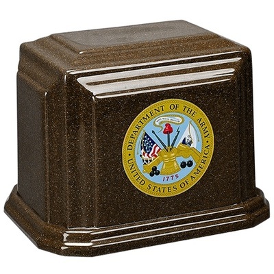 United States Army Crest Cultured Urn