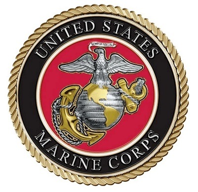 United States Marine Corp Red Large Medallion