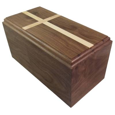 Walnut Wood Pet Casket