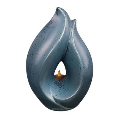 Winter Teardrop Ceramic Urn