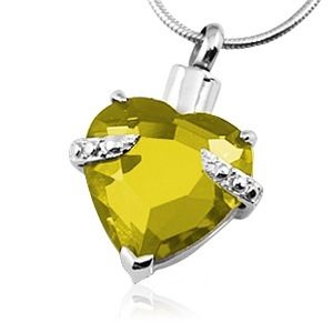 Princess Heart Cremation Pendant