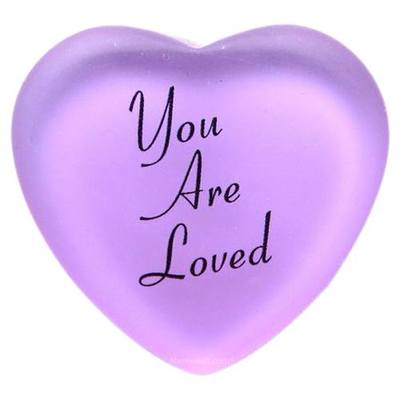 You are Loved Purple Keepsake Stones
